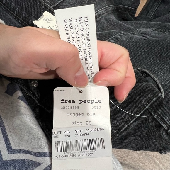 NWT Free People Lita Jeans Crop High Waisted - Picture 9 of 11